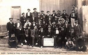 ALGER - SOUVENIR DU TRIMARD - OUVRIERS COMPAGNONS DU TOUR DE FRANCE - NOV. 1919